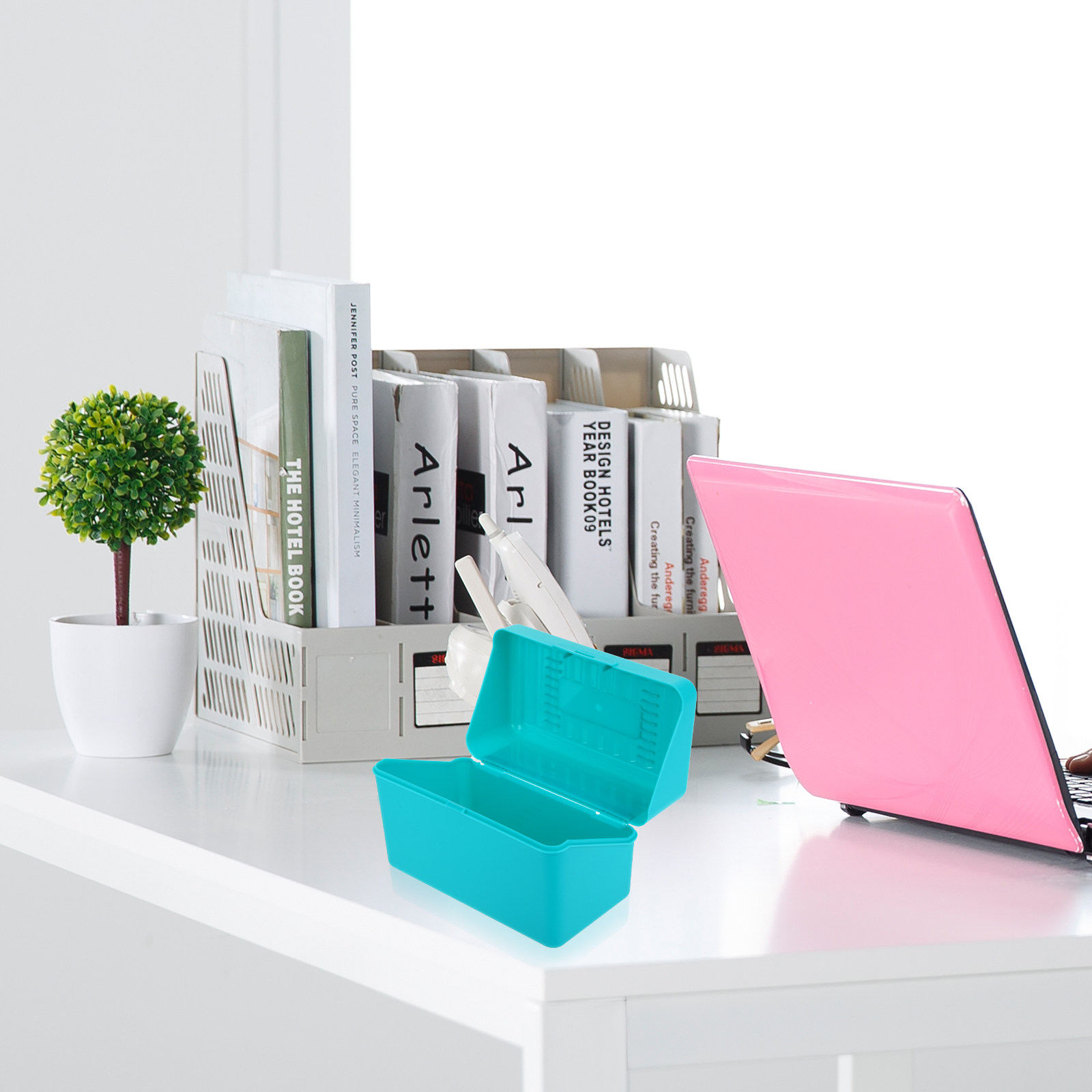 Index Card Holder - 4 cajas organizadoras de tarjetas de